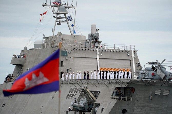 US Warships Dock in Cambodia